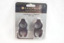 Leupold .22 rimfire see-thru aluminum ring mounts matte, new in pkg