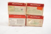 Four Redfield 2-piece scope bases, one Save 110 L or R hand, one Remington 30 Enfield (round), one