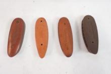 Four rubber recoil pads, 2 Remington, 1 Mossberg and 1 Winchester