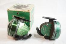Two Johnson Century closed face spinning reels, one Model 100B in box and one 100A