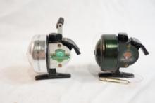 Two Johnson Century Model 100B closed face spinning reels