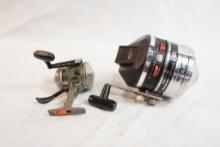 One Zebco UL4 classic reel and one Spinit 270 reel