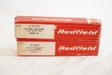 Two Redfield Left hand long action scope mount bases for Savage 110, new in boxes