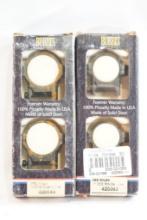 Two sets of Burris 1" Zee rings, one low and one med