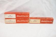 Three Redfield scope bases, one for BSA Monarch, one for H&R 300, 301, 303 and one for H&R Ultra-