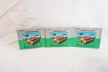 Three boxes of Sellier & Bellot 12 gauge #4 buckshot, 30 count total