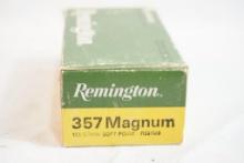 One box of Remington 357 Magnum 158 gr, 50 count