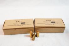 Two boxes of Remington Ball .45 Cal, 100 count total