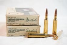 Two boxes of Weatherby 7MM WBY Magnum 175 gr, 40 count total