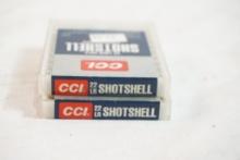 Two boxes of CCI 22LR shotshell, 40 count total