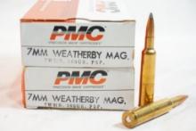Two boxes of PMC 7MM WBY Magnum 160 gr, 40 count total