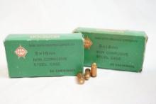 Two boxes of Norinco 9MM, 100 count total