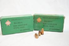 Two boxes of Norinco 9MM, 100 count total