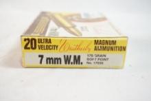 One box of Weatherby 7MM wby magnum 175 gr 20 count