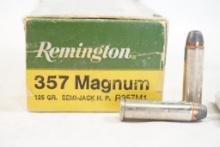 One box of Remington 357 Magnum 125 gr, 50 count
