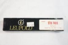 Leupold one pc scope mount for Remington Model 4, 6, 7400 and 7600, new in pkg