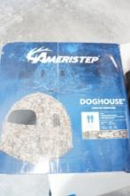 One Ameristep Doghouse style pop-up ground blind, new in box