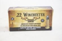 One box of .22 Winchester auto rimfire for Winchester rifle model 1903, 50 count
