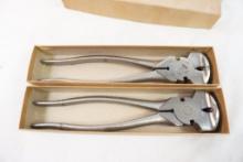 Two sets of Moore Maker fencing pliers, ne in box