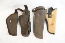 Four RH nylon holsters