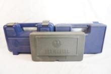 Two S&W and one Ruger pistol boxes