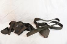 Two over shoulder holsters with mag pouch