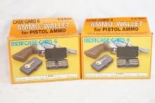 Two case guard ammo wallets for .45 Auto