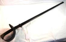 1907 Spanish artillery sword with metal scabbard.