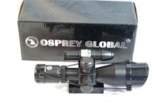 One Osprey 2.5-10 x 40 MDEG tactical rifle scope with laser. Like new in box.