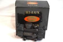 One Hi-Lux optics red dot electronic sight. In box.
