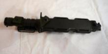 One Phrobis M9 bayonet knife in hard plastic sheath.