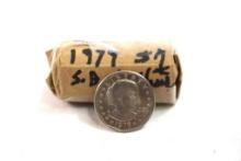 Roll of 25 , 1979 Susan B Anthony $1 coins uncirculated