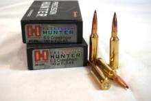 Two boxes of Hornady Hunter 6.5 Creedmoor 143 gr ELD-X. Count 40.