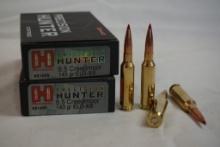 Two boxes of Hornady Hunter 6.5 Creedmoor 143 gr ELD-X. Count 40.