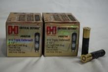 Two boxes of Hornady Critical Defense 410 ga Triple defense. Count 40.
