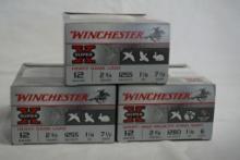 Three boxes of Winchester 12 ga Heavy game #71/2 shot. Count 75.