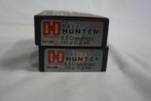 Two boxes of Hornady Hunter 6.5 Creedmoor 143 gr ELD-X. Count 40.