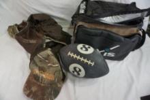 Axis nylon bag, light gun casem summer hunting vest, football, baseball cap.