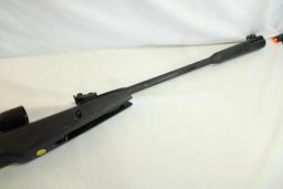 One Gamo silent cat barrel cock rifle. With scope.