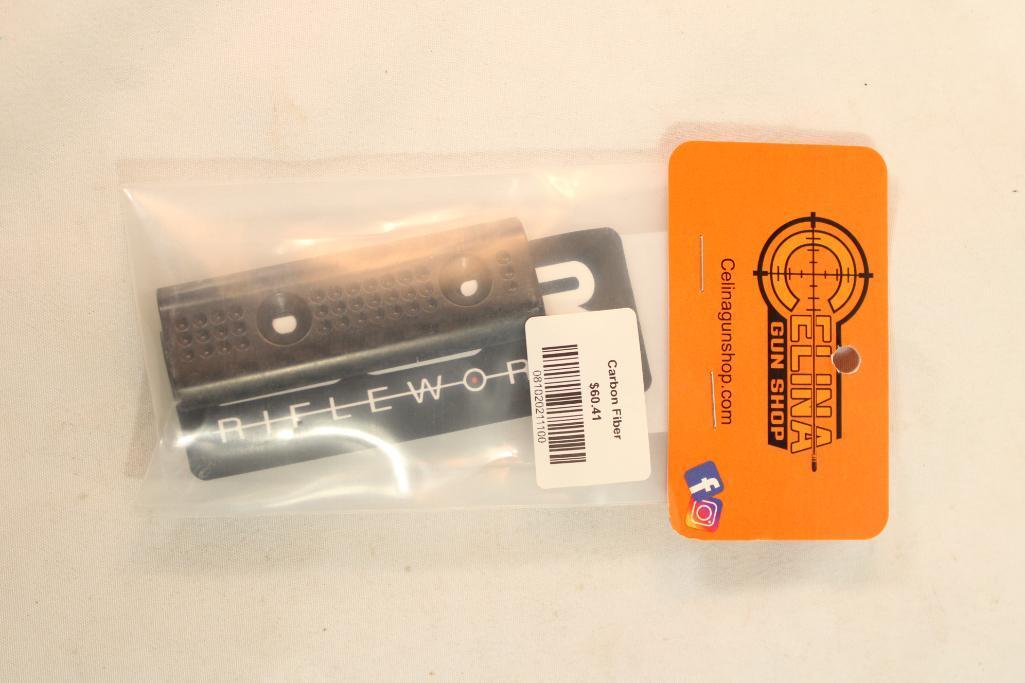 Carbon fiber rail mount covers. In package.