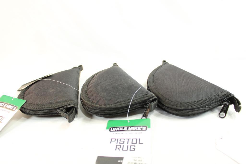 Three Uncle Mike's pistol rug zip up cases