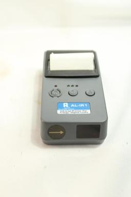 Box containing a Topaz system signature LCD, Alarm Lock infrared printer, Symbol barcode scanner