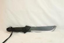 One Gerber machete with 12" blade