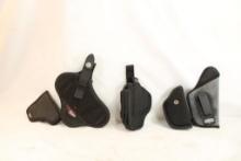 Five nylon holsters