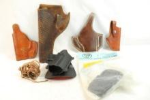 Five miscellaneous holsters