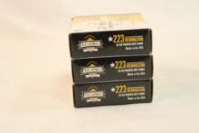 Three boxes of Armscor 223 Rem 55 gr PSP. Count 60.