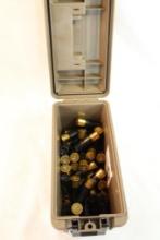 One plastic ammo box of 12 ga Hex. Count 59.