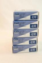 Five boxes of Scorpio 223 Rem 55 gr FMJ. Count 100.