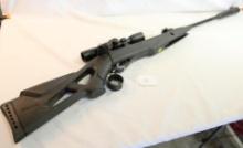 One Gamo silent cat barrel cock rifle. With scope.