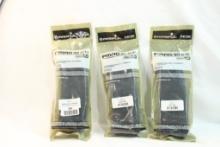 Three MagPul 30 round AR/M4 magazines. In packages.